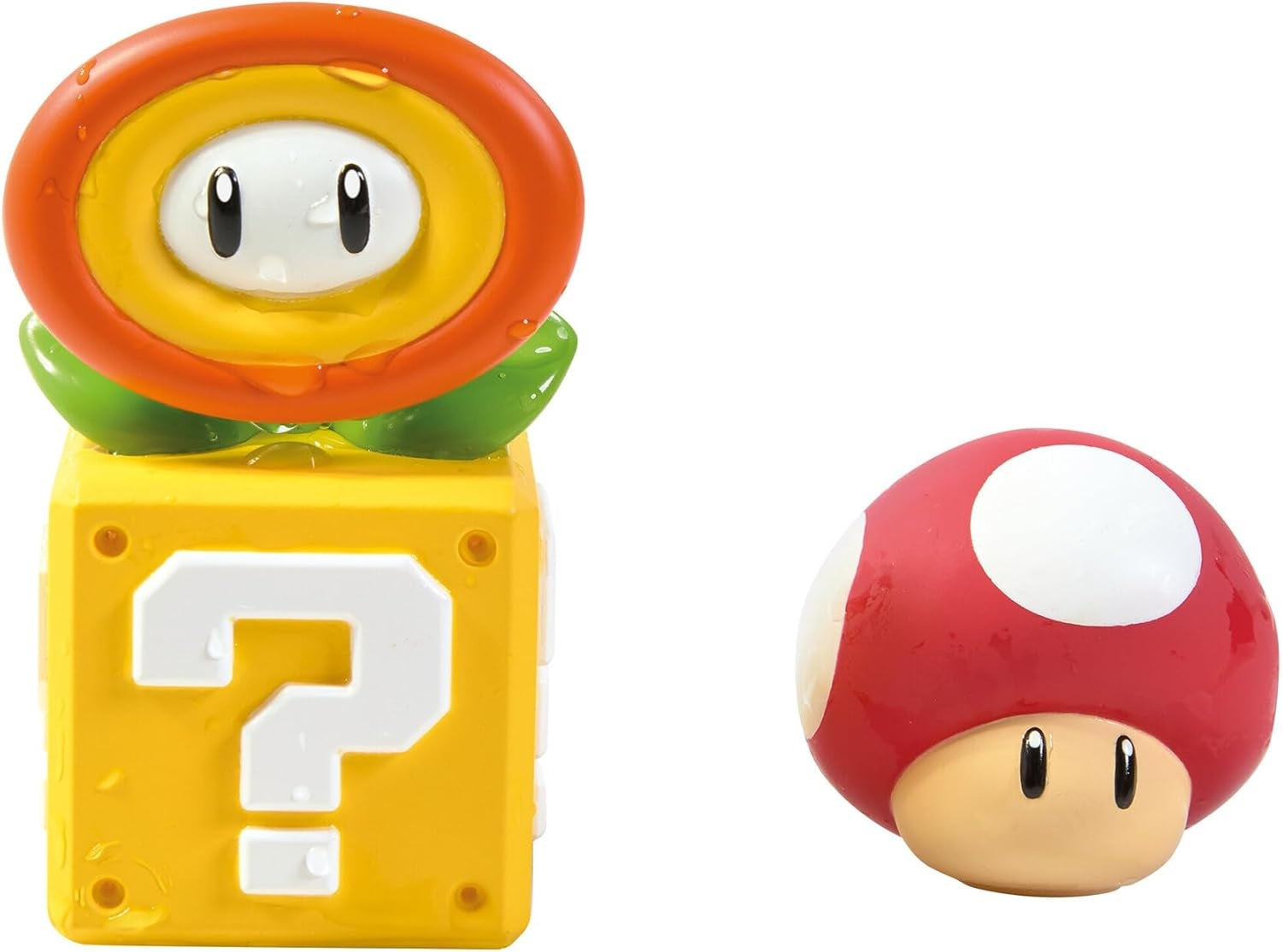 Mario Squirters - Mushroom + Fire Flower (Toys)