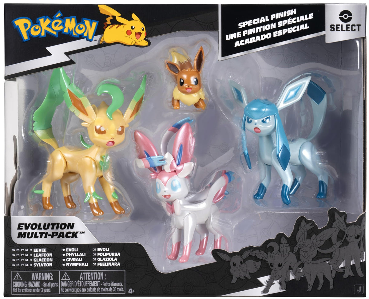Pokemon - Select Evolution Multipack (Eevee #3, Leafeon, Glaceon, Sylveon) (Toys)