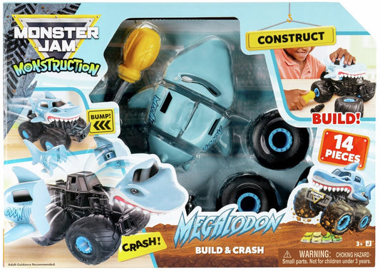 Monster Jam 8'' Monstruction Build and Crash Megalodon (Toys)