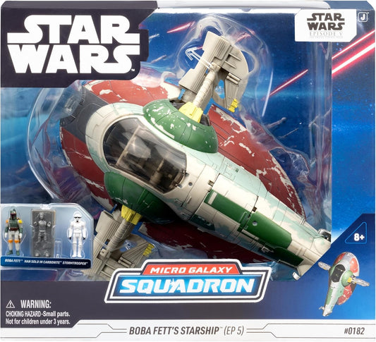 Star Wars - Micro Galaxy Deluxe Vehicle (8" Vehicle & Figure) - Boba Fett's Starship Ep. 5 Component A (Toys)