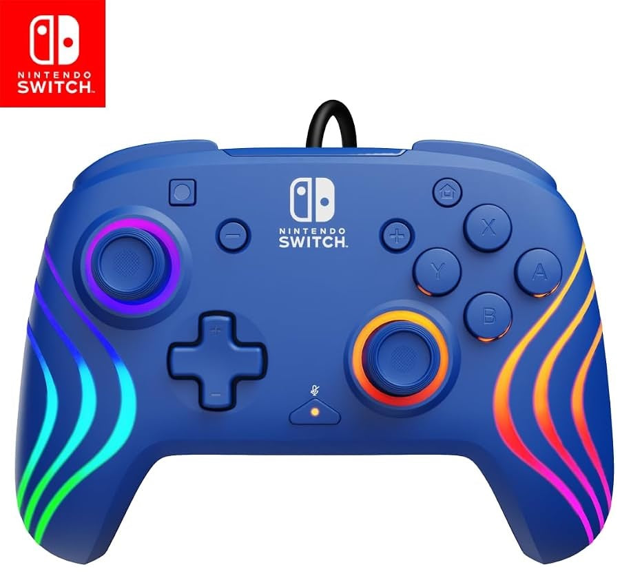 PDP Afterglow Wave Wireless Controller (Blue) (Nintendo Switch)
