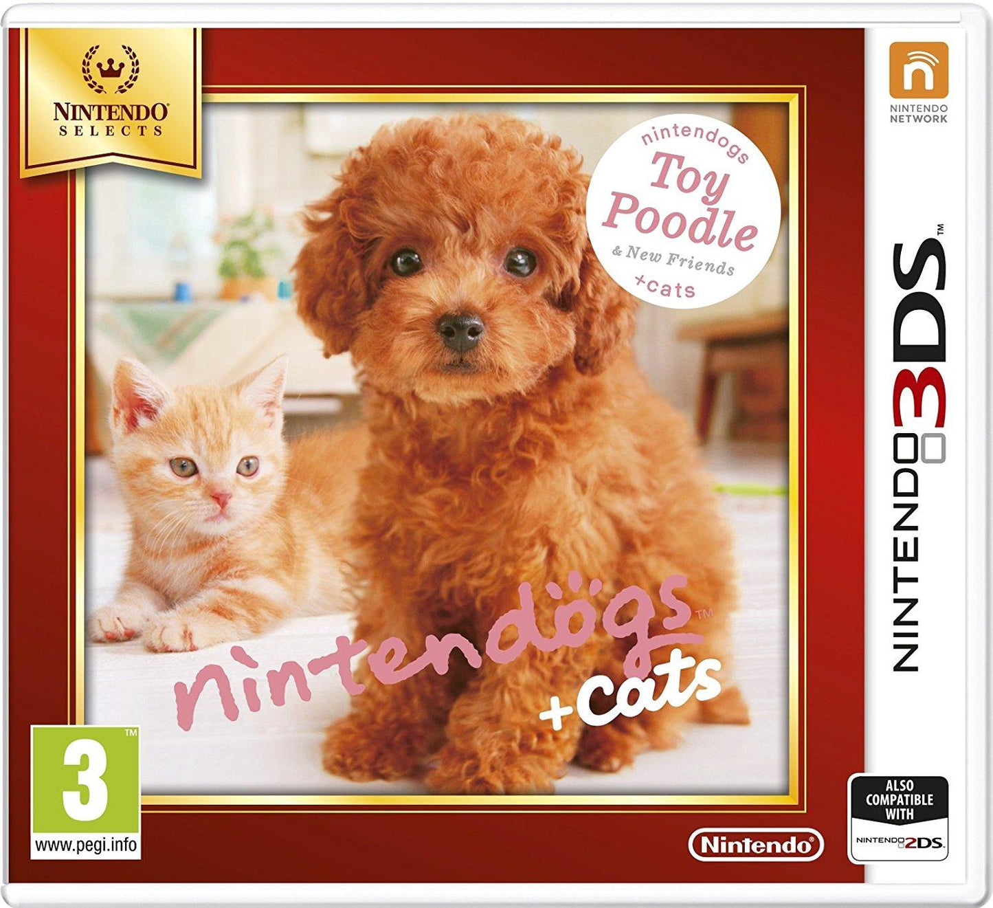 Nintendogs and Cats 3D: Toy Poodle (Select) (3DS)