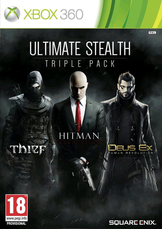 Ultimate Stealth Triple Pack (Thief, Hitman Absolution & Deus Ex Human Revolution) (Xbox 360)