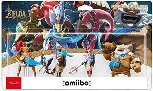 Nintendo Amiibo Character 4 Pack - Urbosa, Revali, Mipha & Daruk (Champions Pack) (Nintendo Switch)