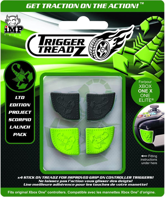 Trigger Treadz: Ltd Edition Project Scorpio (4 Pack) [Black/Green] (Xbox One)