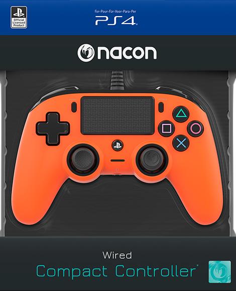 Nacon Wired Compact Controller [Orange] (PS4)