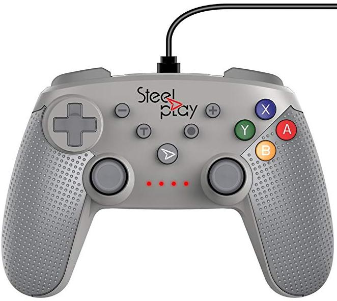 Steelplay - Wired Controller Classic SN Grey (Nintendo Switch)