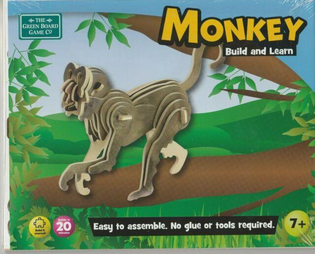 Monkey Build and Learn Green Board Game /Toys