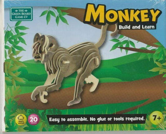 Monkey Build and Learn Green Board Game /Toys