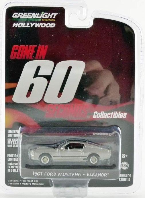 Greenlight Collectibles – 1/64 Gone in 60 Seconds (2000) - 1967 Ford Mustang Shelby GT 500 Eleanor (Toys)