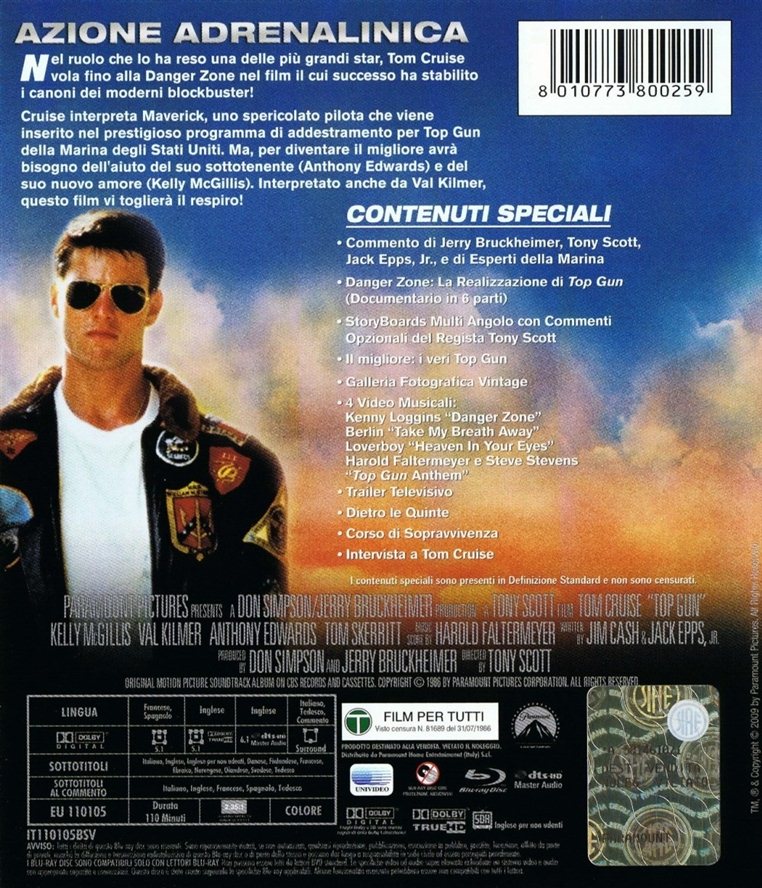 Top Gun (1986) (Blu-ray) (Second-Hand)