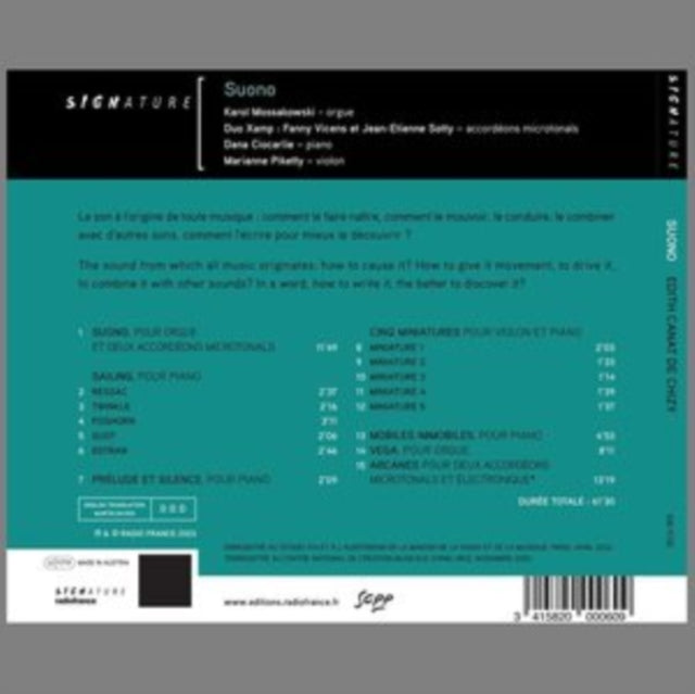 Edith Canat De Chizy - Edith Canat De Chizy Suono (CD)