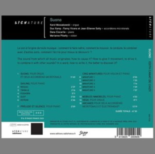 Edith Canat De Chizy - Edith Canat De Chizy Suono (CD)