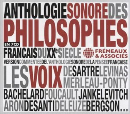 Anthologie Sonore Des Philosophes Francais Du Xxe Siecle - Avec Les Voix De Sartre (CD)