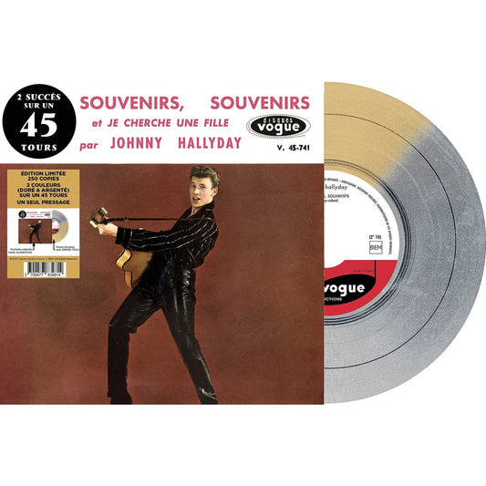 Johnny Hallyday - 2 Succes Pour Un 45 Tours - Souvenirs. Souvenirs / Je Cherche Une Fille (Gold/Silver Vinyl) (Vinyl Single)