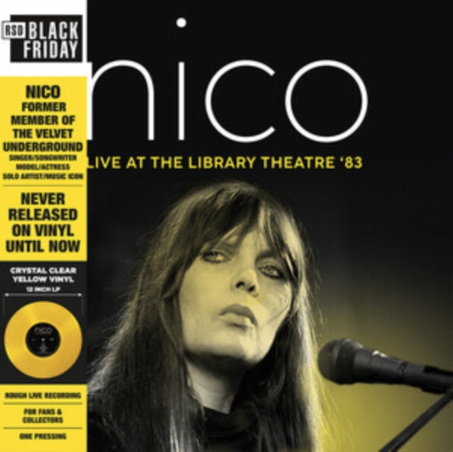 Nico - Live At The Library Theatre 83 (Crystal Clear Yellow Vinyl) (Black Friday 2022) (Vinyl)