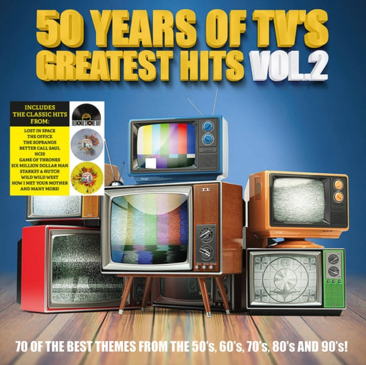 Various Artists - 50 Years Of Tvs Greatest Hits 2 (Clear/Yellow/Red/Green Splatter Vinyl) (Rsd 2023) (Vinyl)