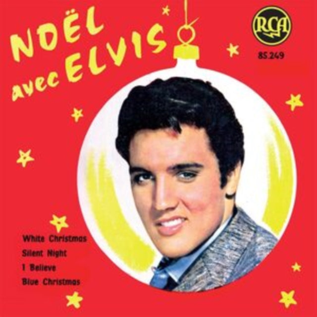 Elvis Presley - Ep Etranger No. 12 - Noel Avec Elvis (France) (Orange Vinyl) (7 inch Single)