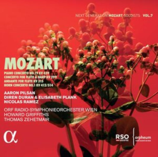 Orf Radio-Symphonieorchester Wien / Howard Griffiths / Thomas Zehetmair / Aaron Pilsan / Nicolas Ramez / Diren Duran / Elisabeth Plank - Mozart: Piano Concerto No. 19 Kv 459 - Concerto For Flute & Harp Kv 299 - Andante For Flute Kv 315 - Horn Concerto No. 1 Kv 412/514 (CD)