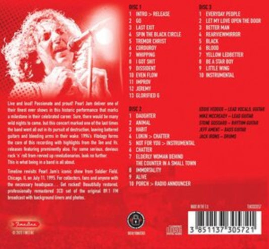 Pearl Jam - Live Soldier Field. Chicago 1995 (CD)