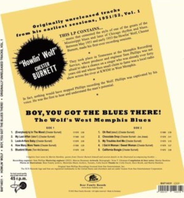 Howlin Wolf - Boy You Got The Blues Volume 1 (Vinyl)