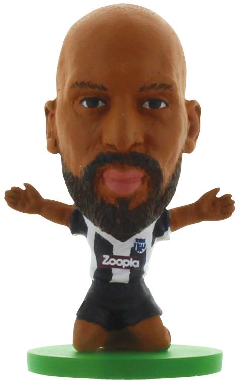 SoccerStarz - West Brom Nicolas Anelka Home Kit (2014 version) (Figure)