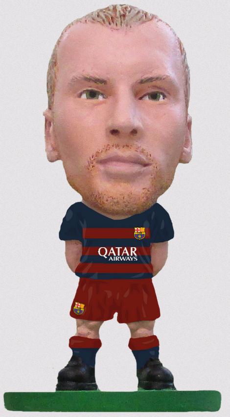 SoccerStarz - Barcelona Jeremy Mathieu - Home Kit (2016 version) (CLEAR SACHET) (Figure)