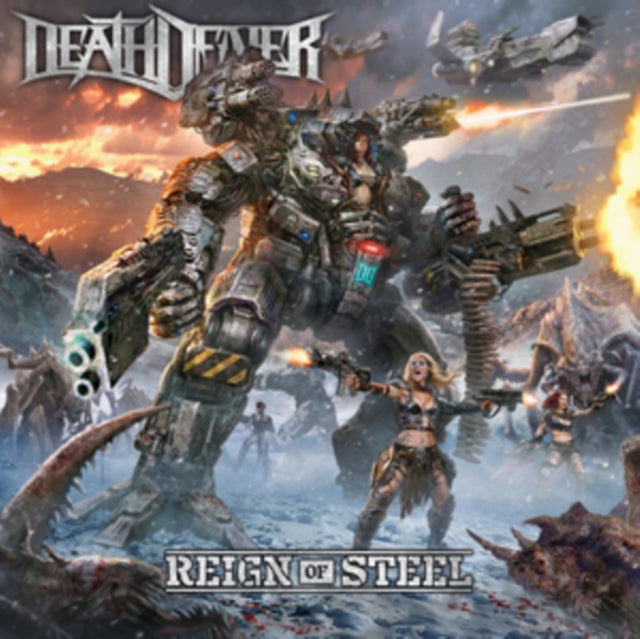 Death Dealer - Reign Of Steel (Sunburst - White/Red Vinyl) (Vinyl)