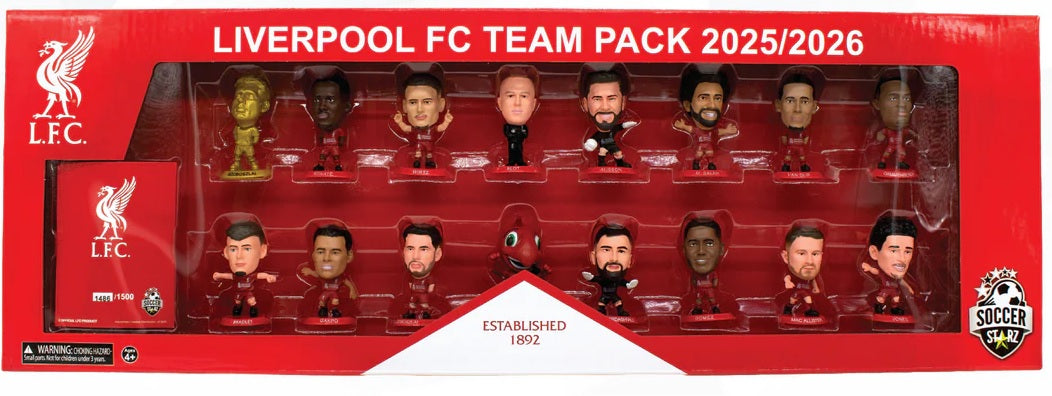 SoccerStarz - Liverpool 16 figure Team Pack (2025/26 Version) (Figures)