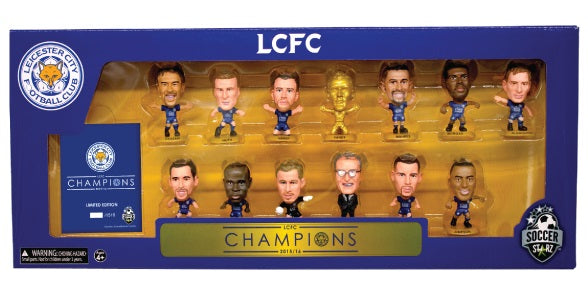 SoccerStarz - Leicester 13 figure Team Pack (League Winners 2015-16 10 Year Anniversary Re-Release) (Figures)