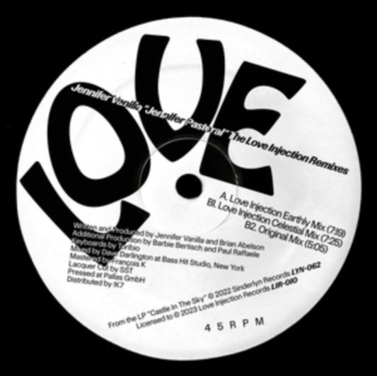Jennifer Vanilla - Jennifer Pastoral (Love Injection Remixes) (Vinyl Single)