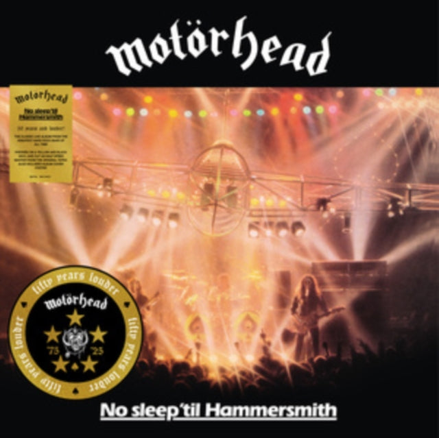 Motorhead - No Sleep Til Hammersmith (Live) (50th Anniversary Edition) (Yellow/Black Splatter Vinyl) (+Poster) (Vinyl)