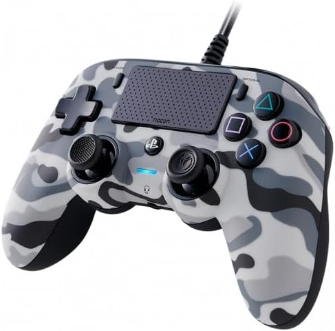 Nacon Wired Compact Controller for PlayStation 4 - Camo Grey