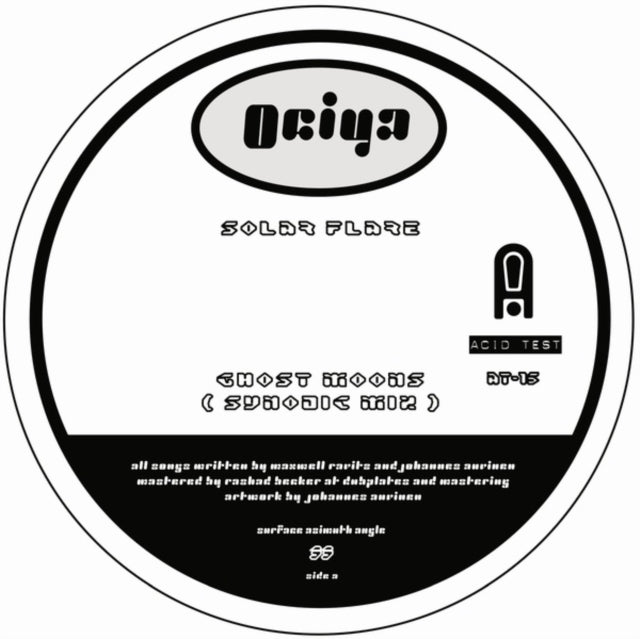 Ociya Aka Patricia & Tin Man - Acid Test 15 (Vinyl Single)