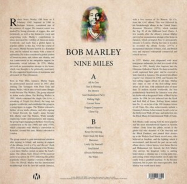 Nine Miles - Bob Marley (Yellow Vinyl) (Vinyl)