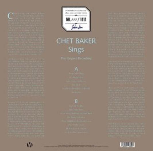 Chet Baker - Chet Baker Sings (The Original Recording) (Marbled Vinyl) (Vinyl)