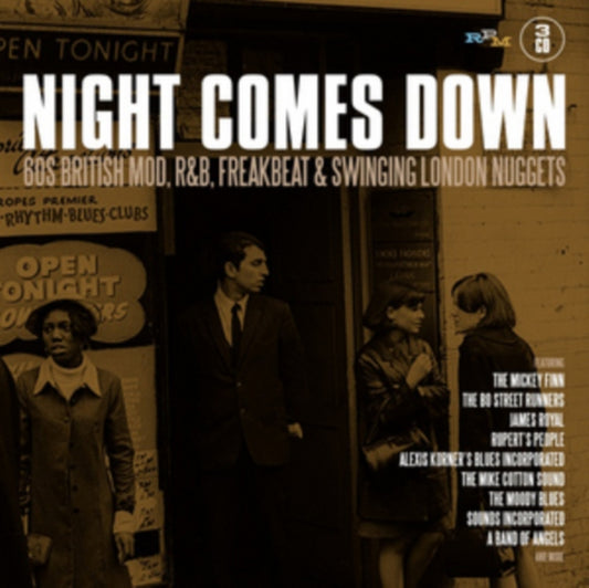 Various Artists - Night Comes Down: 60 British Mod R&B Freakbeat & Swinging London Nuggets (CD)