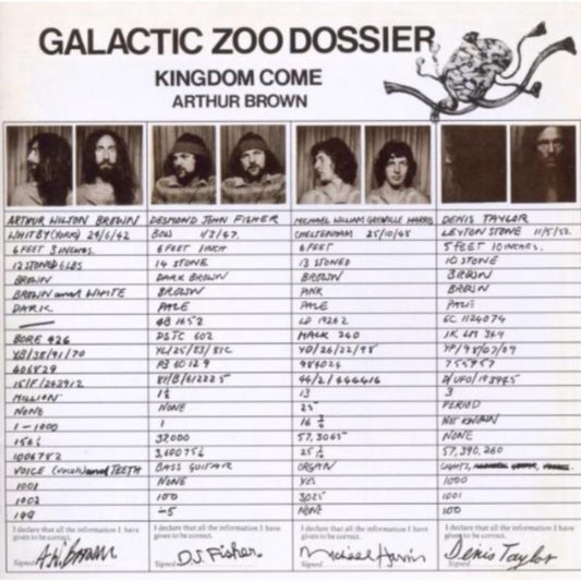 Arthur Brown & Kingdom Come - Galactic Zoo Dossier (CD)