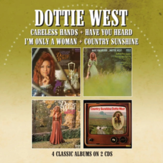 Dottie West - Careless Hands / Have You Heard / Im Only A Woman. / Country Sunshine (Four Albums On Two Cds) (CD)