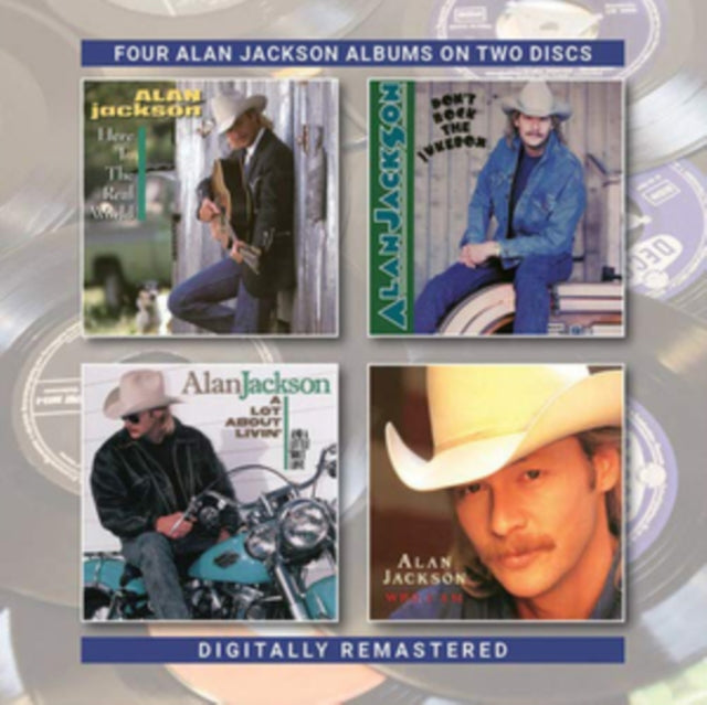 Alan Jackson Here In The Real World / Dont Rock The Jukebox / A Lot About Livin (A Little Bout Love) / Who Am I (CD) (https://lasgo.dmmserver.com/media/640/50172612/5017261213853.jpg)