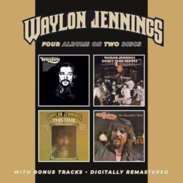 Waylon Jennings - Lonesome / OnRy & Mean / Honky Tonk Heroes / This Time / The Ramblin Man (+Bonus Tracks) (CD)