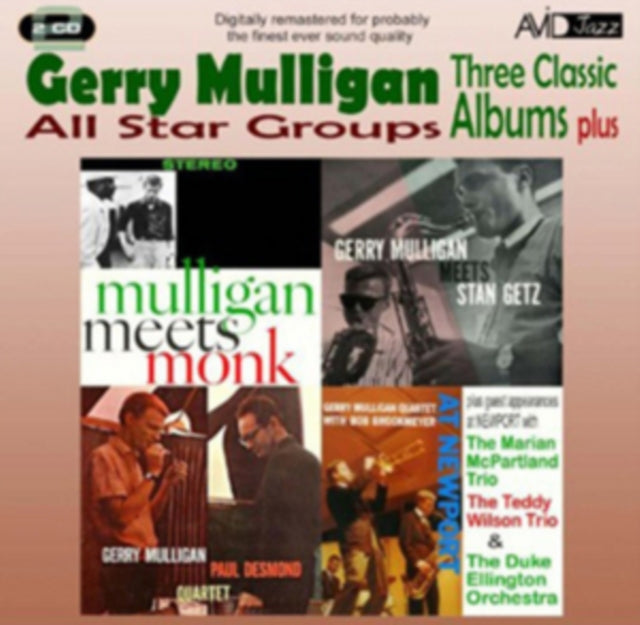 Gerry Mulligan - All Star Groups - Three Classic Albums Plus (Mulligan Meets Monk / Gerry Mulligan Meets Stan Getz / The Gerry Mulligan- Paul Desmond Quartet) (CD)