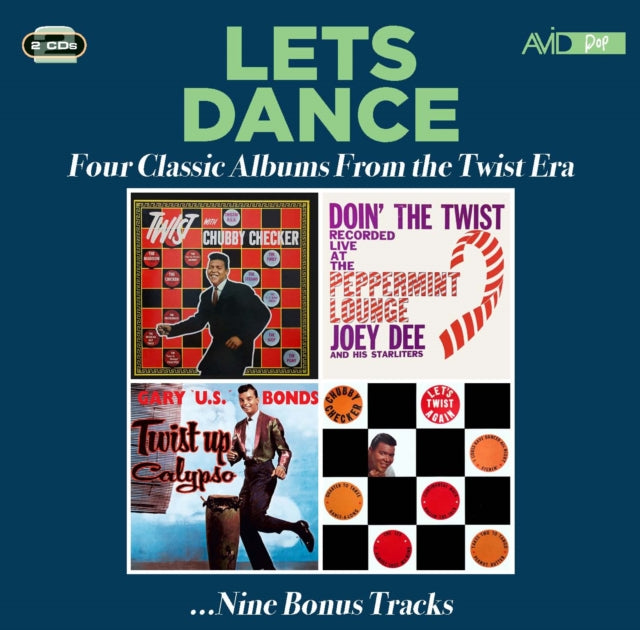 Chubby Checker / Joey Dee The Starliters / Gary U.S. Bonds Lets Dance Four Classic Albums From The Twist Era (Twist With Chubby Checker / Doin The Twist At The Peppermint Lounge / Twist Up Calypso / For Your Swingin Dancin Party Vol. 3: Lets Twist Again) (CD) (https://lasgo.dmmserver.com/media/640/50228103/5022810343721.jpg)