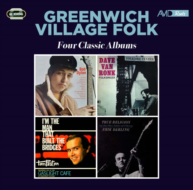Bob Dylan / Dave Van Ronk / Tom Paxton / Erik Darling - Greenwich Village Folk - Four Classic Albums (Bob Dylan / Folksinger / Im The Man That Built The Bridges / True Religion And Other Blues. Ballads And Folksongs) (CD)