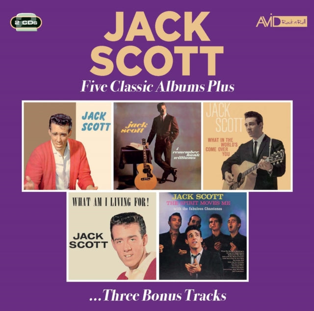 Jack Scott - Five Classic Albums Plus (Jack Scott / I Remember Hank Williams / What In The Worlds Come Over You / What Am I Living For / The Spirit Moves Me) (CD)
