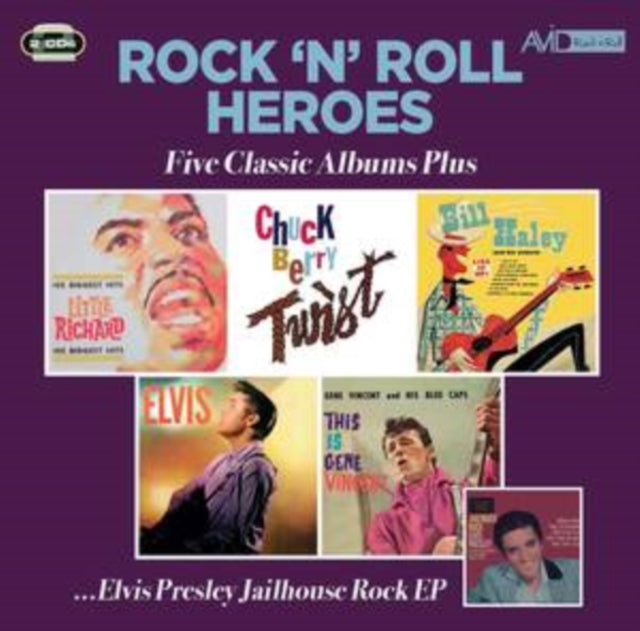 Little Richard / Chuck Berry / Bill Haley & His Comets / Elvis Presley / Gene Vincent & His Blue Caps - Rock N Roll Heroes - Five Classic Albums Plus (CD)