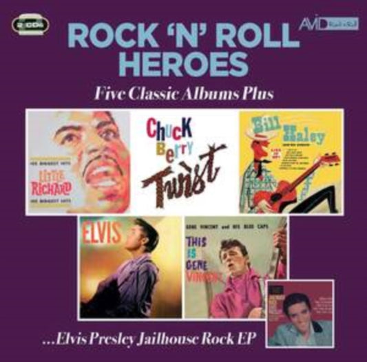 Little Richard / Chuck Berry / Bill Haley & His Comets / Elvis Presley / Gene Vincent & His Blue Caps - Rock N Roll Heroes - Five Classic Albums Plus (CD)
