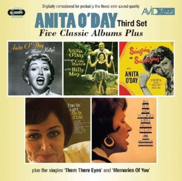 Anita Oday - Five Classic Albums Plus (Anita Oday Swings Cole Porter With Billy May / At Mister Kellys / Singin And Swingin / TravLin Light / All The Sad Young Men) (CD)