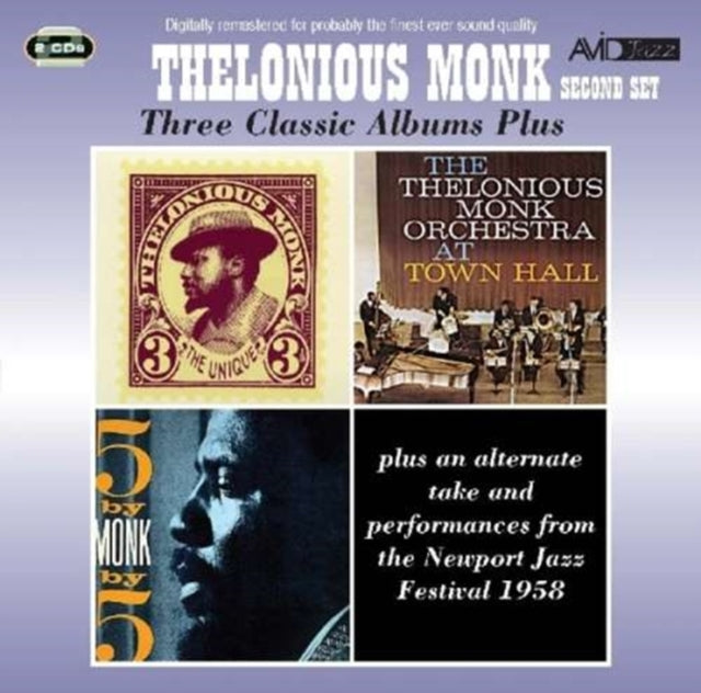 Thelonious Monk - Three Classic Albums Plus (The Unique Thelonious Monk / At Town Hall / 5 By Monk By 5) (CD)