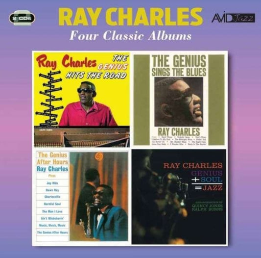 Ray Charles - Four Classic Albums (The Genius Hits The Road / The Genius Sings The Blues / The Genius After Hours / Genius + Soul = Jazz) (CD)